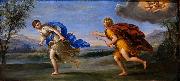 Francesco Albani Apollo and Daphne. France oil painting artist